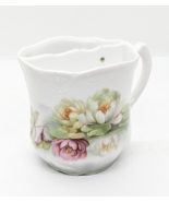 Vintage Made in Leuchtenburg, Germany Pink Rose Flowers Mustache Mug - $184.45 MXN