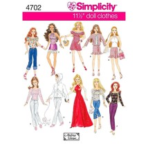 Simplicity 4702 Doll Going Out Clothing Sewing Pattern for Girls by Andrea Schew - £19.63 GBP
