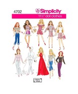 Simplicity 4702 Doll Going Out Clothing Sewing Pattern for Girls by Andr... - £19.66 GBP