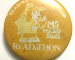 Vtg 1980 Reading Rainbow READaTHON Yellow MS Mystery Sleuth 2 1/4&quot; - $7.97