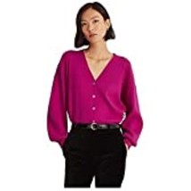 $90 Ralph Lauren Womens Blouson-Sleeve Cardigan French Orchid Purple Size XS - £13.40 GBP
