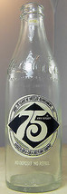 Coca Cola 75th Anniversary Bottle Coke 10 oz Augusta Empty 1902 -1977 - $19.34