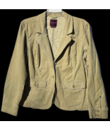 Gloria Vanderbilt Beige (Khaki) Cordouroy Women&#39;s Blazer size XL - $467.22 MXN
