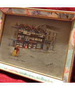 HIGHLY COLLECTIBLE AnTIquE 1940&#39;s PAINTING by:Clyde Cole~Red Lion Inn~Go... - £97.11 GBP