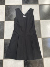NWT 100% AUTH Red Valentino Black V Neck Bow Back Pleated Dress $595  - $398.00