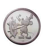 1988 Disney Mickey Mouse 60th Anni. 1 Oz. Silver Round - Steamboat Willie - $68.31