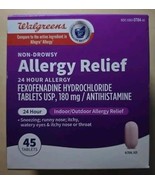 Walgreens 24 Hour Allergy Relief 45 Tablets Exp 03/2025 - £10.80 GBP