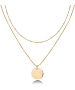 14K Gold Plated Layering Necklaces Stylish Minimalist Design Pendant Nec... - $31.49