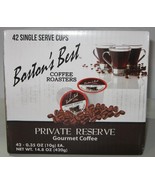 Bostons Best Coffee Keurig K-Cup PRIVATE RESERVE 42 COUNT 7/2025 - $22.76