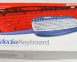 Vintage Y2K Microsoft MultiMedia K49-00001 PS2 Wired Keyboard - £37.29 GBP