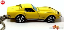 Rare Keychain 68/69/70/71 Yellow Chevy Corvette 427 C3 Custom Ltd Great Gift - £30.10 GBP