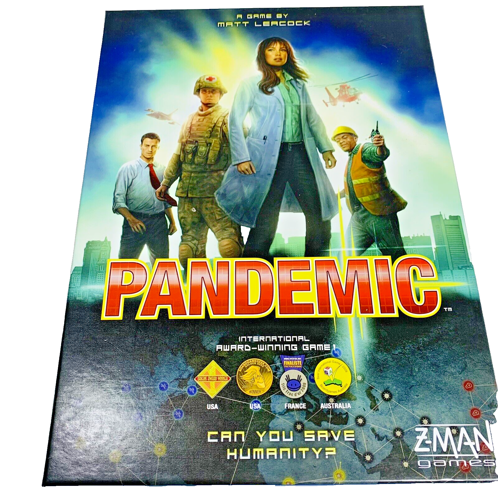 Pandemic Board Game ZMan ZM7101 Can You Save Humanity Outbreak Virus Compete - £12.74 GBP