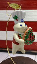 Danbury Mint Pillsbury Doughboy Heart Cookie Glitter Ornament 2012 Christmas - £27.09 GBP