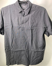 5.11 Tactical Shirt Mens Large  Pockets Gray Snap Short Sleeve Outdoor - $18.47