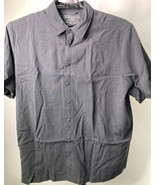 5.11 Tactical Shirt Mens Large  Pockets Gray Snap Short Sleeve Outdoor - £14.63 GBP