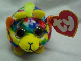 Ty Teenie Boos Mabs Colorful Giraffe 3&quot; Plush Stuffed Animal Toy New Mc Donald&#39;s - £11.73 GBP