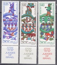 ZAYIX - ISRAEL 573-575 Tabs MNH Judges of Israel Jewish New Year  071822S68 - £1.19 GBP