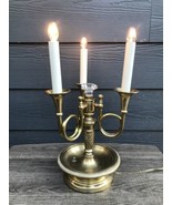 Vintage Brass French Empire Style Bouillette Lamp 3  Candelabra Arms  3 ... - £120.22 GBP