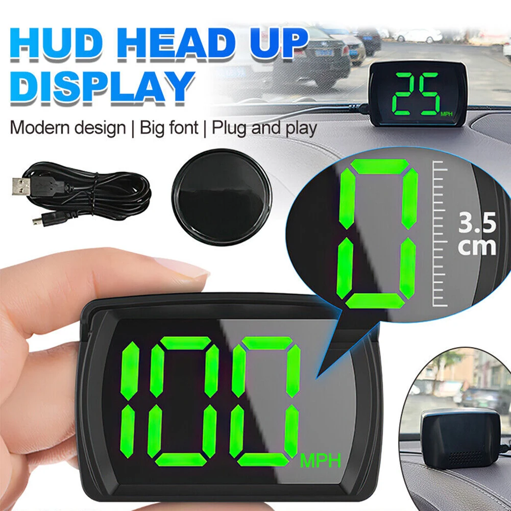Car Digital GPS Speedo Big Font Car GPS MPH Detector Electronic GPS Speedometer - £6.79 GBP+