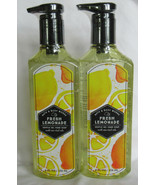 Bath &amp; Body Works Gel Hand Soap w/ essential oils Lot Set of 2 FRESH LEM... - $27.99