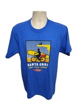 Santa Cruz Surf Pizza Stoked Adult Medium Blue TShirt - $14.85