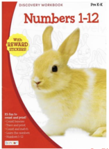 Discovery Workbook  Numbers 1-12 with Reward Stickers  Pre K-K NEW Free ... - £8.69 GBP