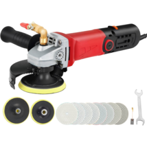 Variable Speed Wet Buffer Polisher 8 pcs Kit w/ Diamond Pads, 59&quot; Pipe Adapter - £73.93 GBP