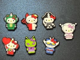 7 PC Hello Kitty Shoe Charms - Soft PVC - £7.15 GBP