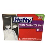 Hefty 5 Count Trash Compactor Twist Tie Bags 18 Gallon Backpack Liners (... - $26.85 CAD