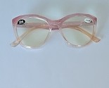 Reading Glasses ~ Two Tone Pink/Light Orange ~ Plastic Frames ~ +3.00 St... - $23.38