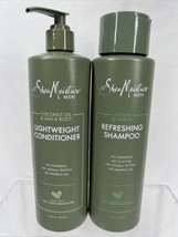 (2) Shea Moisture Men 15oz Refreshing Shampoo &amp; Conditioner ￼ COMBINE SHIP!￼ - £10.98 GBP