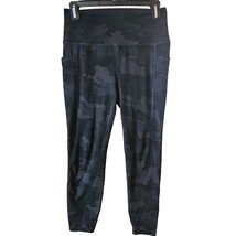 Black Camo Leggings with Pockets Size Medium  - $24.75