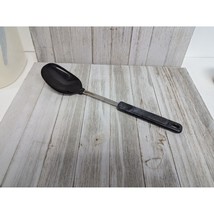 Vintage Ekco Solid Serving Spoon Black Nylon Handle 12&quot; - £14.92 GBP