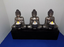 NEW Buddha&#39;s Tea Candle Holder Statue Zen Home Decor - $37.04