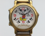 Lorus Mickey Mouse Musical Watch Unisex It&#39;s a Small World  Stretch New ... - £39.14 GBP