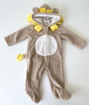Mud Pie Lion Hooded Mane Costume Baby Infant One Piece Bunting 0-6 Month... - £16.55 GBP