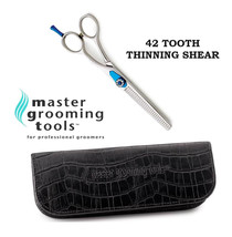 Master Grooming Tools Diamond Cobalt Stainless Steel 42 T Thinning Shear Scissor - £78.75 GBP