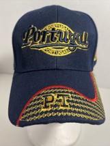 Navy Blue Portugal Hook &amp; Loop Adjustable Hat Flag PT Embroidered - $11.02
