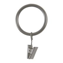 Kenney Clip Rings for 1&quot; to 1-1/4&quot; Diameter Curtain Rods, Antique Pewter... - £17.70 GBP