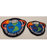 2 NASA patchs Apollo 7 Mission Schirra, Eisele, Cunningham 4&quot; and 3&quot; ast... - £9.23 GBP