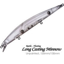 20PCS 12cm/13cm Long Casting Minnow DIY Unpainted Bait Blank Fishing Lur... - £11.82 GBP+