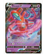 Pokémon TCG: Deoxys V SWSH266 Sword &amp; Shield Black Star Promo Holo Game ... - $4.78 CAD