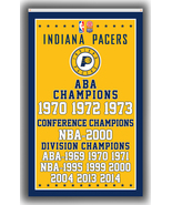 Indiana Pacers Basketball Team Memorable Flag 3x5ft 90x150cm Champions B... - €13,95 EUR