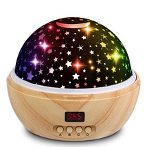 Kids Star Projector Night Lights with Timer Baby Moon Star Lamp - £31.96 GBP