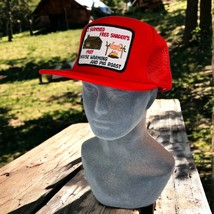 Vintage Fred Shader’s Pig Roast Ulster County NY 1987 Red Trucker Hat Patch - £37.27 GBP