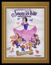 1989 Disney Snow White &amp; Seven Dwarfs 11x14 Framed ORIGINAL Advertisement  - £27.60 GBP