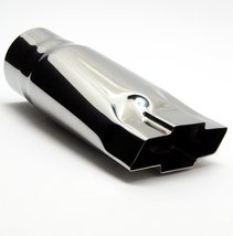 Exhaust Tip 2.25&quot; Inlet 4.75&quot; Outlet 9.00&quot; Long W225-BOWTIE-SS Chevy Bowtie Stai - £36.36 GBP