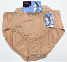 Jockey Elance Supersoft Lace Women&#39;s Modal Stretch Classic Fit Briefs 3 Pack NWT - £45.51 GBP