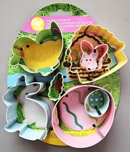 Wilton 7 Piece Easter Cookie Cutter Set-Bunny Chick Carrot Egg Basket - $12.86