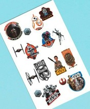 Star Wars Force Awakens VII Temporary Tattoos 16 Party Favors Tattoo - $2.17